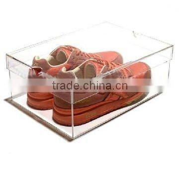 fantastic clear acrylic/plastic shoe box display stand