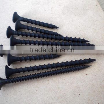 black phosphated drywall screws