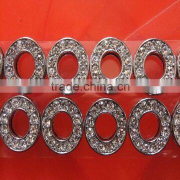 Beautiful 10mm Letters Slide Rhinestone Zinc Alloy Alphabets