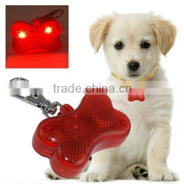 Anti Lost Luxury Christmas Led Dog Bone Shaped Tags