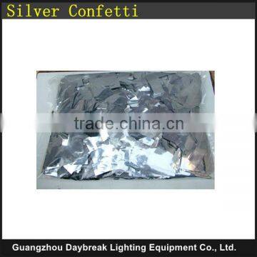 Silver color confetti paper for stage wedding celebration party show confetti cannon machine