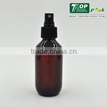 Cosmo Round Clear Plastic PET Bottle , Transparent Pet Plastic Bottle for Cosmetic Packaging