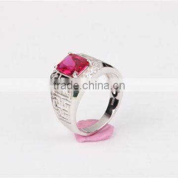 China Factory Custom Men's Ring Gemstone Big Stone Ring Designs Mens photo-4