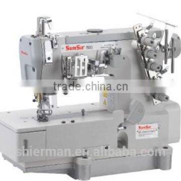 SunSir SS-C500D-01CB High speed direct drive flat bed interlock industrial sewing machine