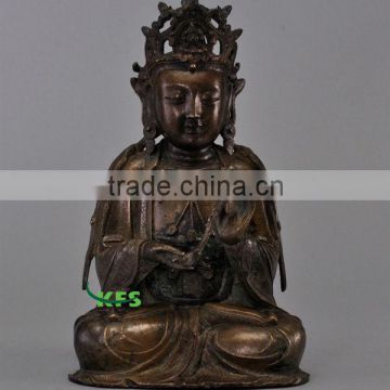 Brass Ming Dynasty Guanyin statue