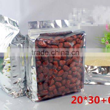 Factory Outlets Aluminum 8 Side Seal Zipper Pouch With Front Clear Window/ Eight Side Seal Aluminum Zipper Pouch photo-3