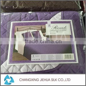 Hot selling Polyester silk fabric ultrasonic quilt promotional