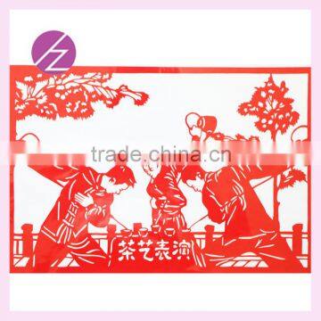 Christmas gift Chritmas decoration for supermarkets handicraft paper-cut wedding home decoration of Chinese Tea ArtJZ-95