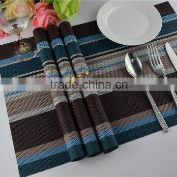 Europe Fashion New Style Blue With Brown Strip Rainbow Placemat photo-4
