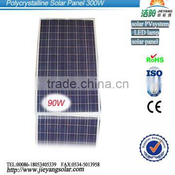 90W Poly Solar Panel From China Manufacturer , low price and high quality for PV system roof and ground