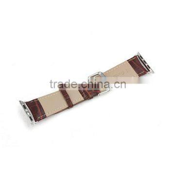 Crocodile Texture Replacement Genuine Leather Watchband for Apple Watch 42mm photo-2