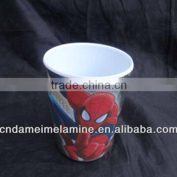 Plastic melamine crokery mugs and cups with cartoon print