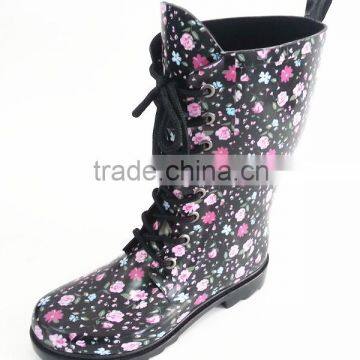 2014 new style lady's fashion rainboots/rubber boots