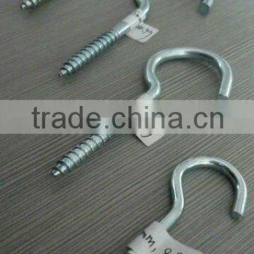 Rigging Hardware Nickel Plated Cup Hooks With Thread