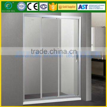 Smart Bathroom Tempered Glass 3 Panel Sliding Shower Enclosures Door photo-3