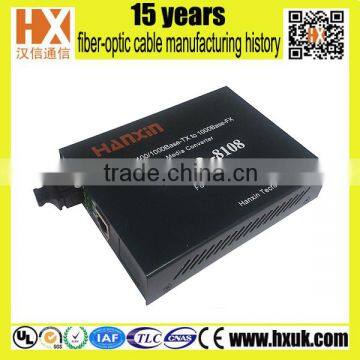 10/100/1000M base optical single fiber media converter chinese manufacturer