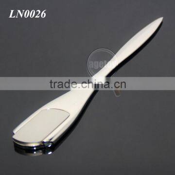 Zinc Alloy High Polished Promotional Blank Silver Color Metal Manual Letter Opener photo-5