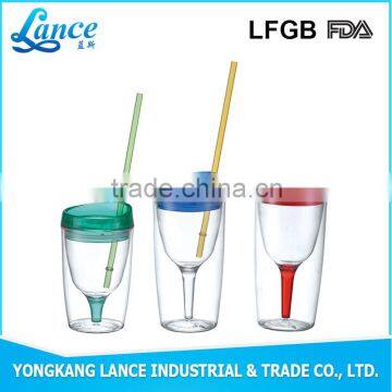 2016 Eco-friendly Custom printed logo plastic beer mug