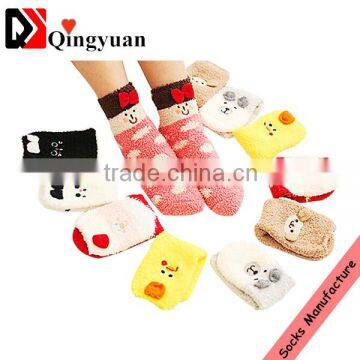 Cartoon Jacquard Microfiber Socks Cozy Socks Winter Thick Indoor Women SocksChristmas socks