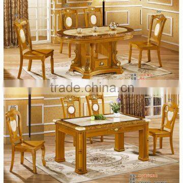 Classical high range imported glass dining table factory sell directly HYE21