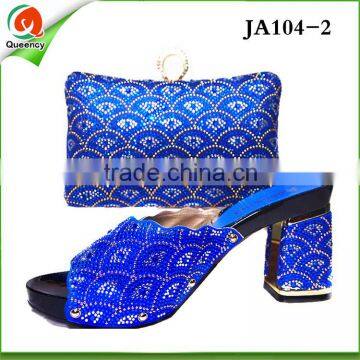 JA104-2 Charming Women Shoes And Bag Set Italian For Sale 2016