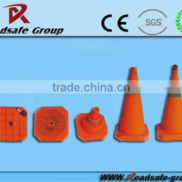 Popular Reflective flexible colored folding traffic cone