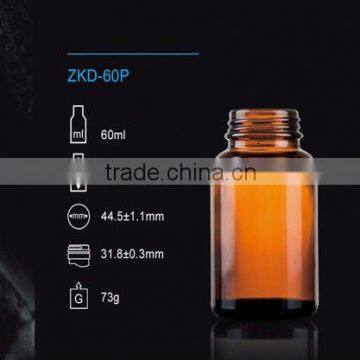 60ml amber tablet glass bottle