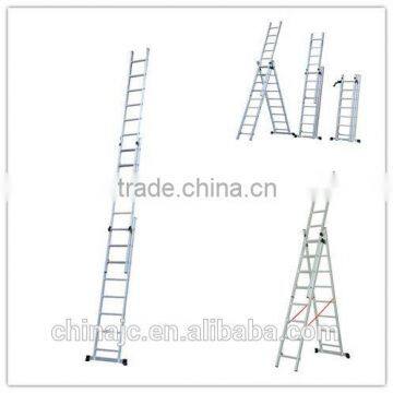 Adjustable Aluminium 3-section ladder Extension ladder EN131