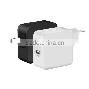 New USB charger 2 ports 5V 4.8A with type C have EU US UK Plug