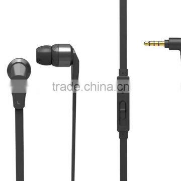Fashion Design Metal Earphones with Mic and Volume control