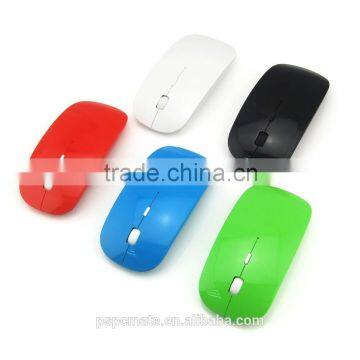 2015 Hot Black Rubber Surface 2.4G Usb Optical Flat Travel Wireless Mouse for XP,windows and ISO Systems photo-6