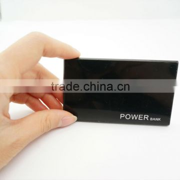 Name card power bank with customize full color printing for promotion