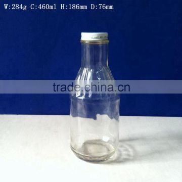 450ml round glass juice bottle with metal cap                        
                                                                                Supplier's Choice