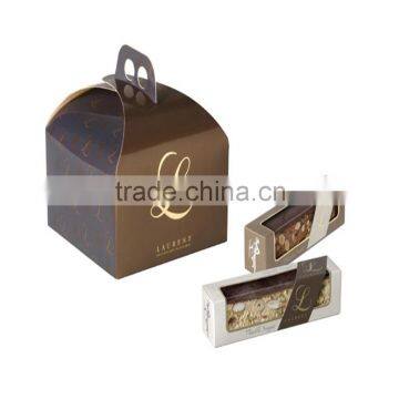 eco-friendly cake packaging box with handle