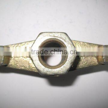 Formwork Galvanized Tie Rod Casting iron wing Nut 15 / 17mm