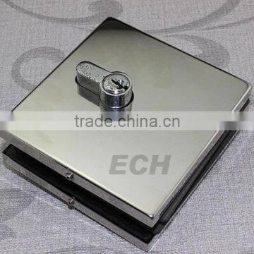 high class good quality stainless steel glass balcony fittings glass door lock