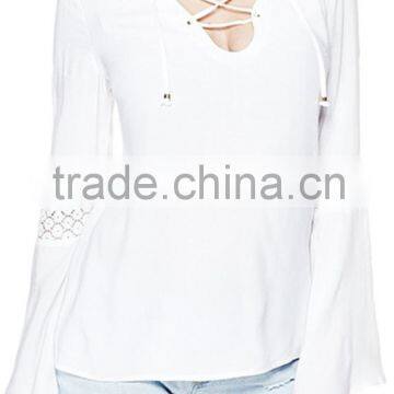 Casaul Design Long Sleeve Backless Ladies Formal Skirt and Blouse photo-2