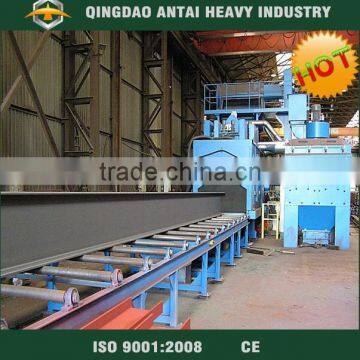 H section steel shot blasting machine
