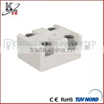 Standard two holes ceramic terminal block for mass production