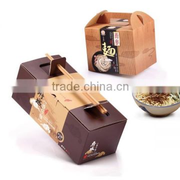 Custom printed noodle corrugated box