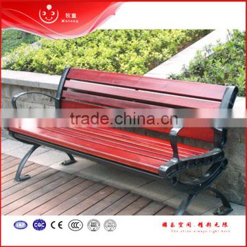 outdoor timber and metal benches