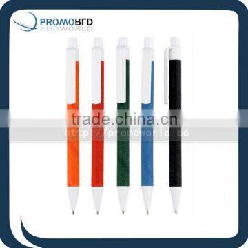 Promotional Colored Eco Ballpen.Recycled Paper ballpoint pen