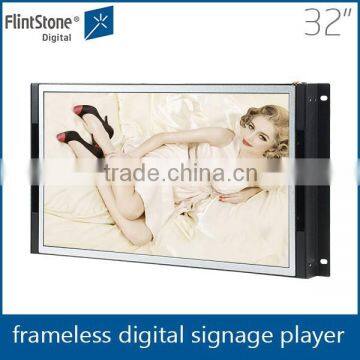 32" open frame monitor retail POP advertising display,open frame video advertising screen,retail advert player LCD monitor