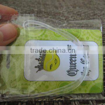 wholesale plastic luggage tag pvc travel (M-PT286)