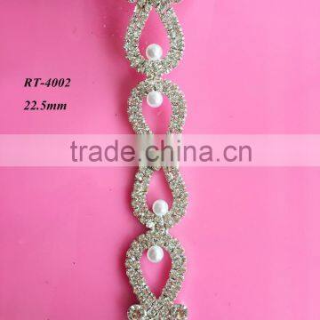 New rhinestone trim for bridal sash wedding sash Wedding belt &for garment accessory (RT-4002)