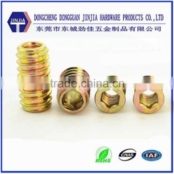 Factory costom brass inner thread headless screw