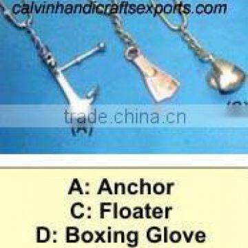 Anchor,floater and boxing glove key chains