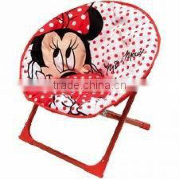 Kids Printing Folding moon Chair with Steel Frame, design is available