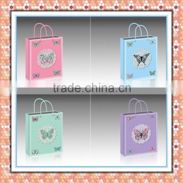 2015 alibaba New design Butterfly gift paper bag