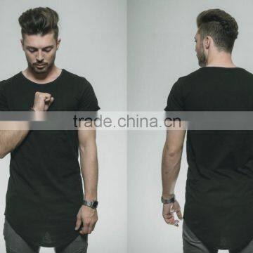 New hot t-shirts/folder sleave t-shirts/v-bottom t-shirts/multi shades t-shirts